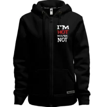 Женская толстовка на молнии I`m hot you are not